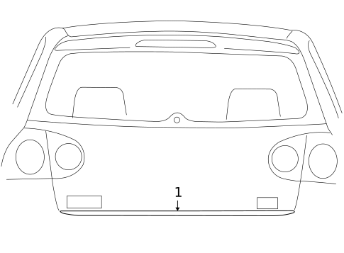 Exterior Trim - Lift Gate for 2006 Volkswagen GTI #0