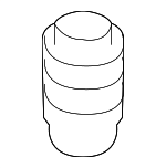 LR023025 - Body: Hood Bumper for Land Rover: Discovery Sport, LR3, LR4, Range Rover Evoque, Range Rover Sport, Range Rover Velar Image