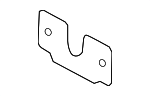 LR116448 - Body: Latch Spacer for Land Rover: Discovery, LR3, LR4, Range Rover, Range Rover Sport Image
