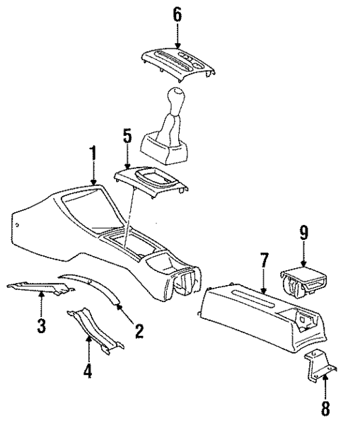 Console for 1997 Volkswagen Jetta #0