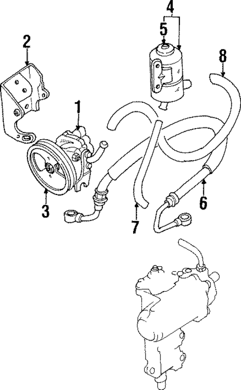 Pump & Hoses for 1992 Suzuki Sidekick #0