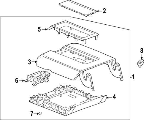 Console for 2025 GMC Hummer EV SUV #2