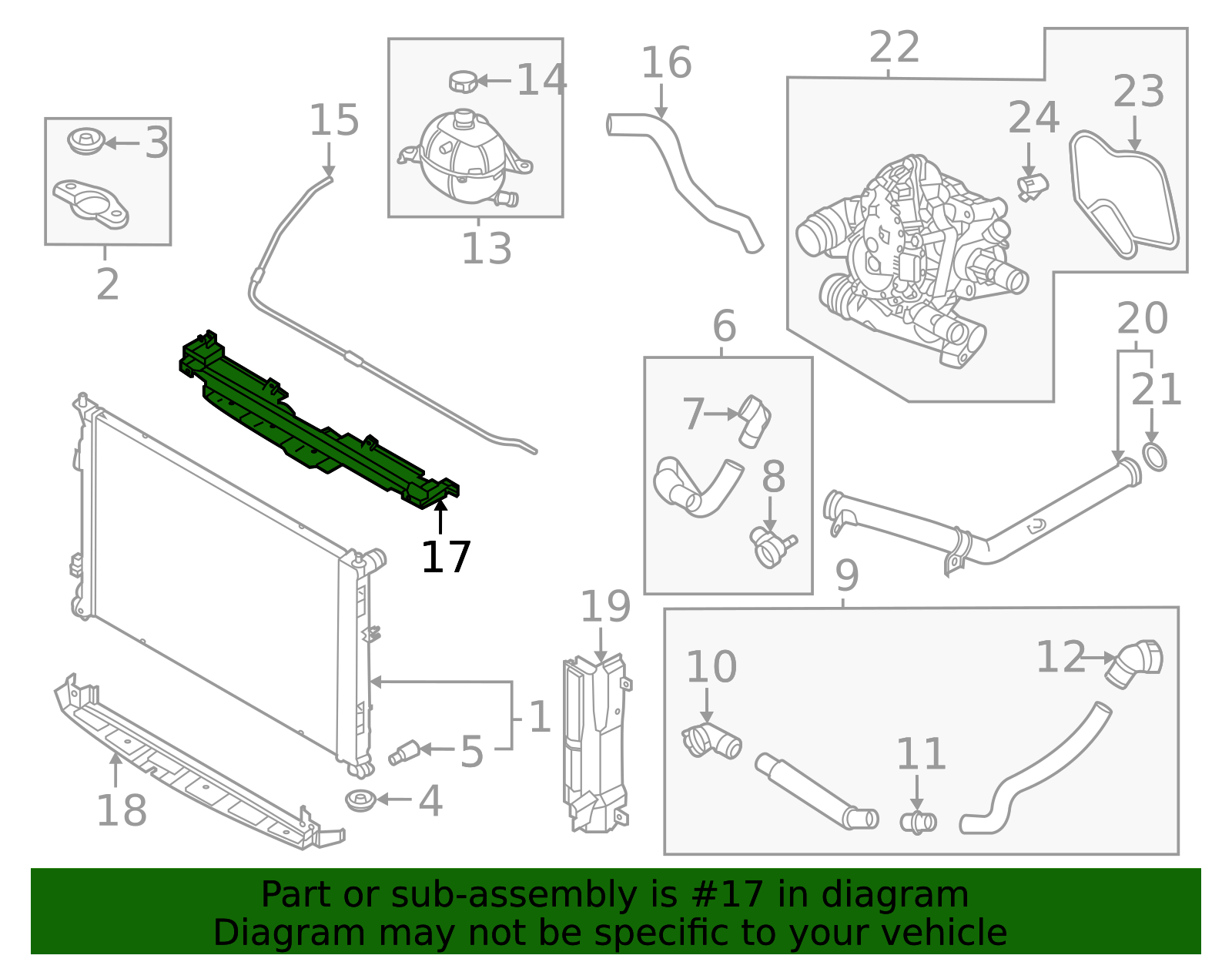 2022-2024 Hyundai Santa Cruz Upper Baffle 29135-K5000 | OEM