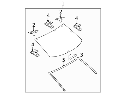 Glass & Hardware - Back for 2012 Mazda 3 #0