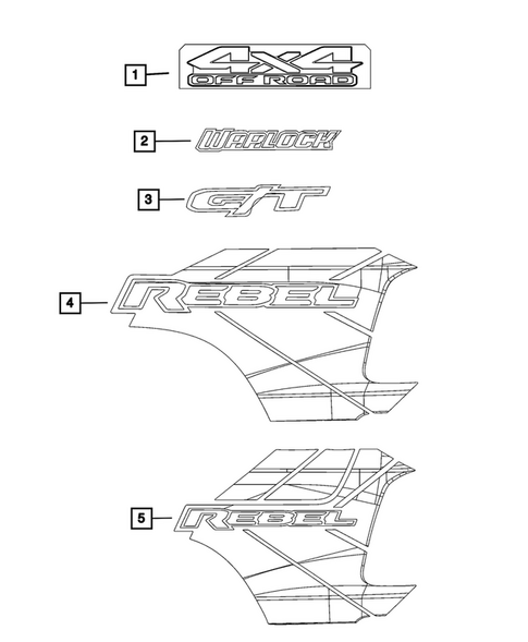 Decals and Tape strips for 2026 Ram 1500 #0
