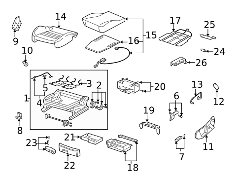 Front Seat Components for 2007 Audi A4 Quattro #2
