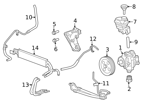Pump & Hoses for 2012 Cadillac CTS #0