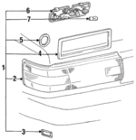 8155032210 - Electrical: Tail Lamp Assembly for Lexus: ES250 Image