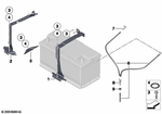 61217555905 - Vehicle Electrical System: Safety Bar, Battery for BMW Image