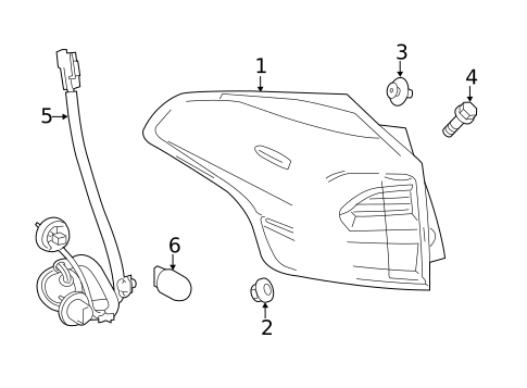 Tail Lamps for 2017 Toyota RAV4 #0