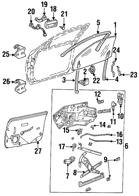 Lock & Hardware for 1998 Cadillac DeVille #0
