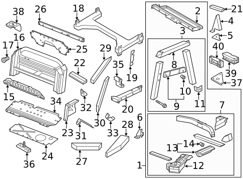 Rear Floor & Rails for 2014 Audi R8 #0