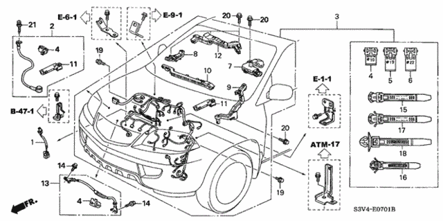 Engine Wire Harness (2) for 2005 Acura MDX #0