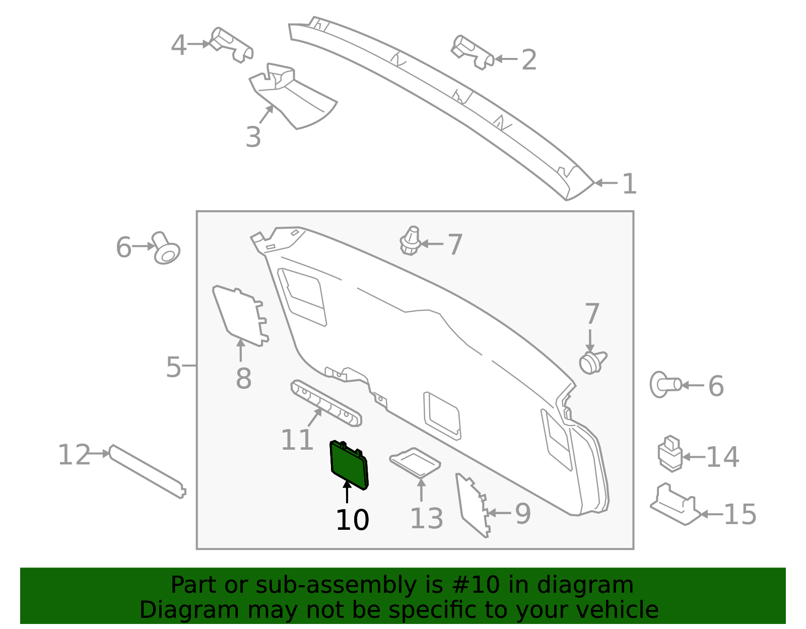 2015-2025 Subaru Access Cover 94381AL03AVH | Subaru Parts Store