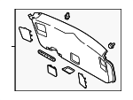 94320AL02AVH - Body: Lower Gate Trim for Subaru: Outback Image