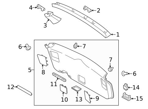 Interior Trim for 2017 Subaru Outback #0