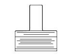 85261B1300 - Body: Air Bag Label for Hyundai Image