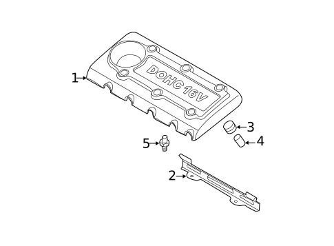 Engine Appearance Cover for 2012 Kia Forte Koup #0