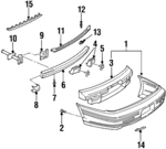 25648250 - : Part# 25648250 Fascia for Pontiac: Bonneville Image