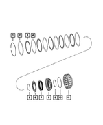 68019763AB - AS69RC; 6-Speed; Automatic Transmission: Transmission Snap Ring for Mopar Image