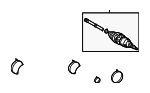 4237049035 - Universals &amp; Rear Axle: Outer Cv Joint for Toyota: Highlander Image