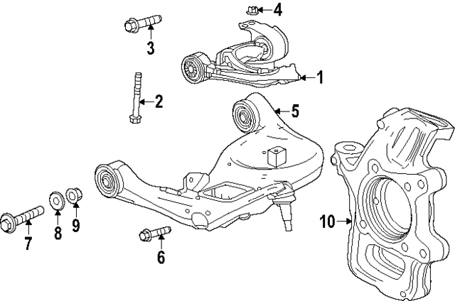 11561303 - : Upper Control Arm Outer Bolt for Cadillac: ESCALADE IQ | Chevrolet: Silverado EV | GMC: Sierra EV Image