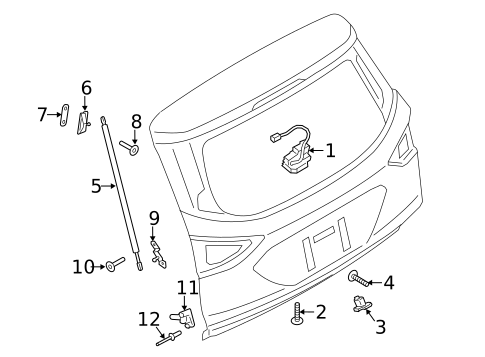 Liftgate for 2016 Ford Escape #2