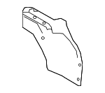86822F3000 - : Wheelhouse Liner for Hyundai: Elantra Image