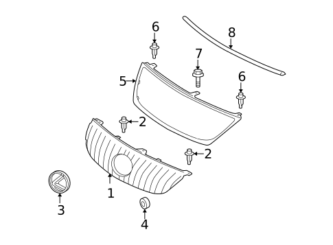 Grille & Components for 2009 Lexus GS350 #0