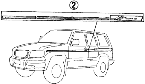 Stripe Tape for 2000 Isuzu Trooper #0