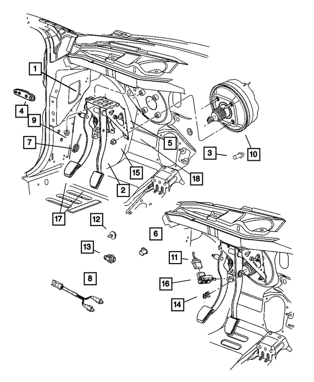 « 5273102AB – Clutch : Pédale De Frein Support pour Mopar Image »