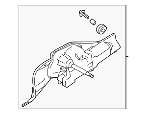86510SC111 - Body: Wiper Motor Assembly for Subaru: Crosstrek, Forester, Impreza, XV Crosstrek Image