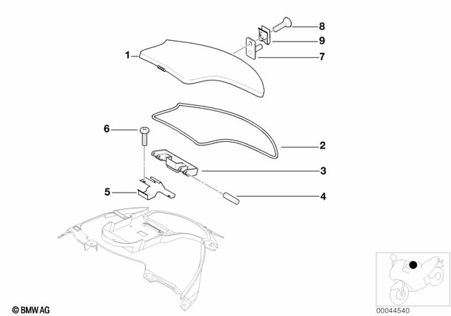 46637660375 - Frame and Mounting Parts: Gasket - 620Mm for BMW-Motorrad Image