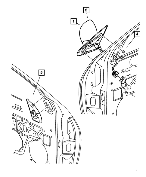 Exterior Mirror for 2004 Dodge Neon #0