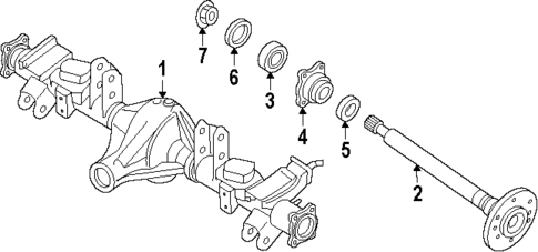 Axle Housing for 1992 Nissan Pathfinder #0