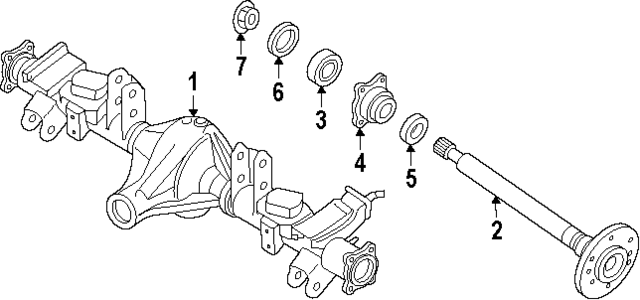 4301042G00 - : Axle Housing for Nissan: D21, Pathfinder Image