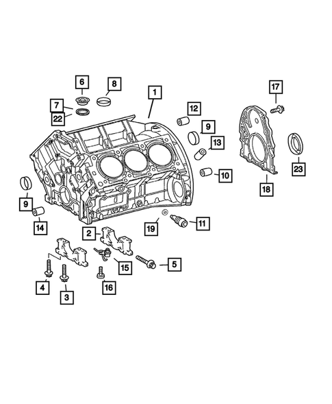 Cylinder Block for 2007 Chrysler Crossfire #0