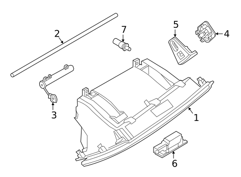 Glove Box for 2020 Fiat 500X #0