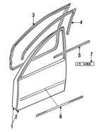 MR179648 - Body: Door Shell for Dodge: Colt Image