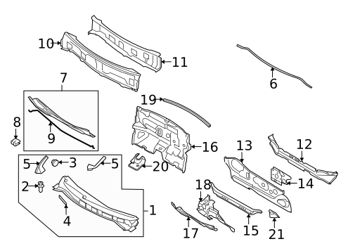 Cowl for 2008 Nissan Versa #0