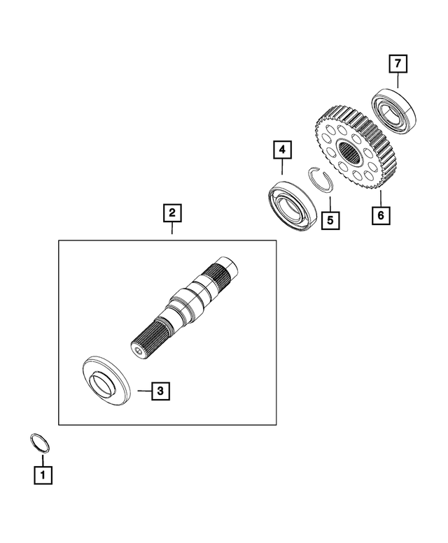 68055260AB - BW4812; Transfer Case: Output Shaft Bearing for Mopar Image