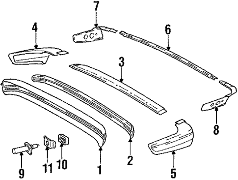 Rear Bumper for 1985 Mercedes-Benz 300D #0