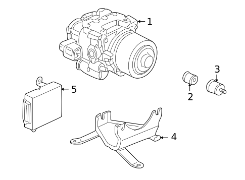 ABS Components for 2002 Honda Accord #0