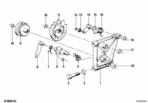 Inside Shift-Control Components for 1987 BMW-Motorrad R 80 RT #0