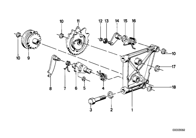 23311451563 - : Shifting Cam - 3/4 for BMW-Motorrad Image