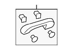 83240T20A01ZB - Body: Grip Handle for Acura Image