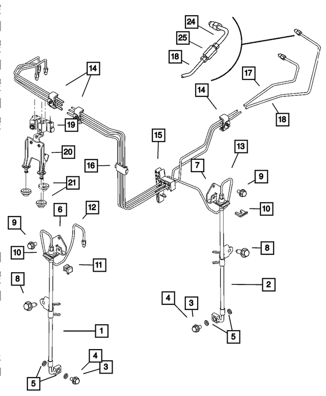 6505801AA - Service Brakes: Banjo Bolt for Mopar Image image