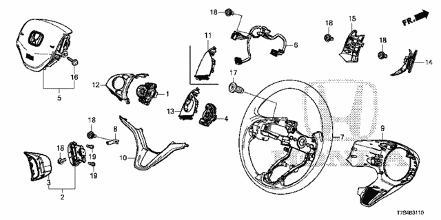 Steering Wheel (SRS) for 2019 Honda HR-V #0
