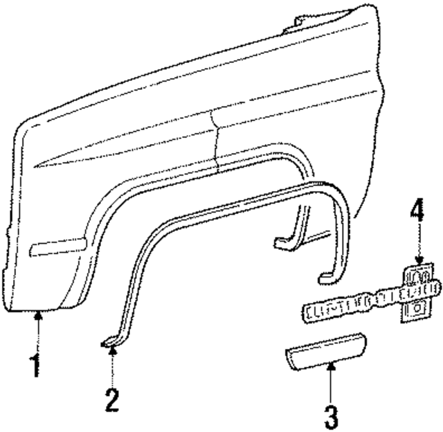 15634642 - Body: Fender for GM Image