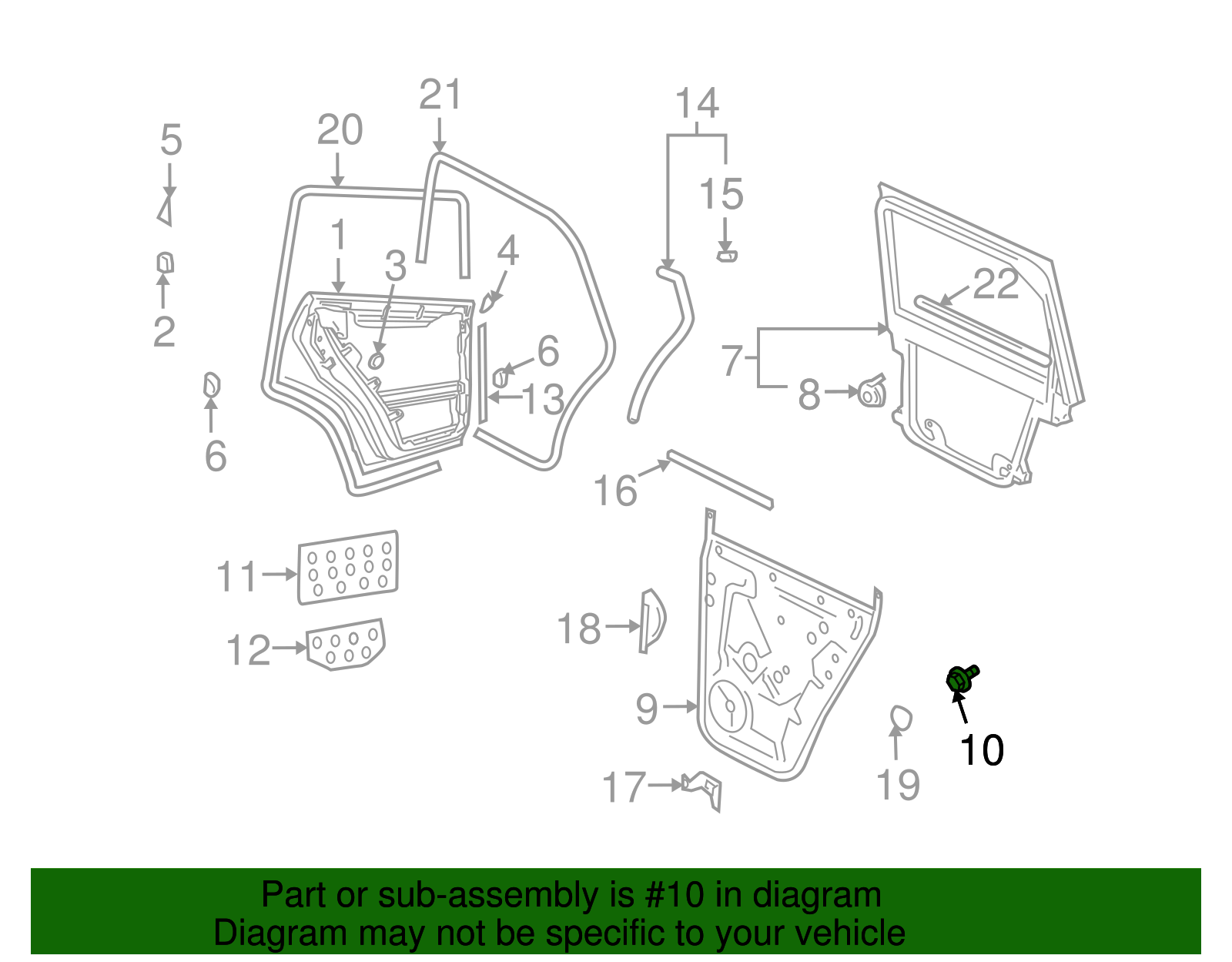 Inner Panel Screw - Porsche (WHT-001-886)